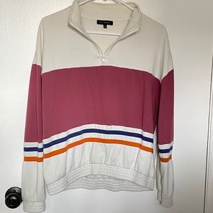 Pacsun LA Hearts Quarter Zip Sweatshirt